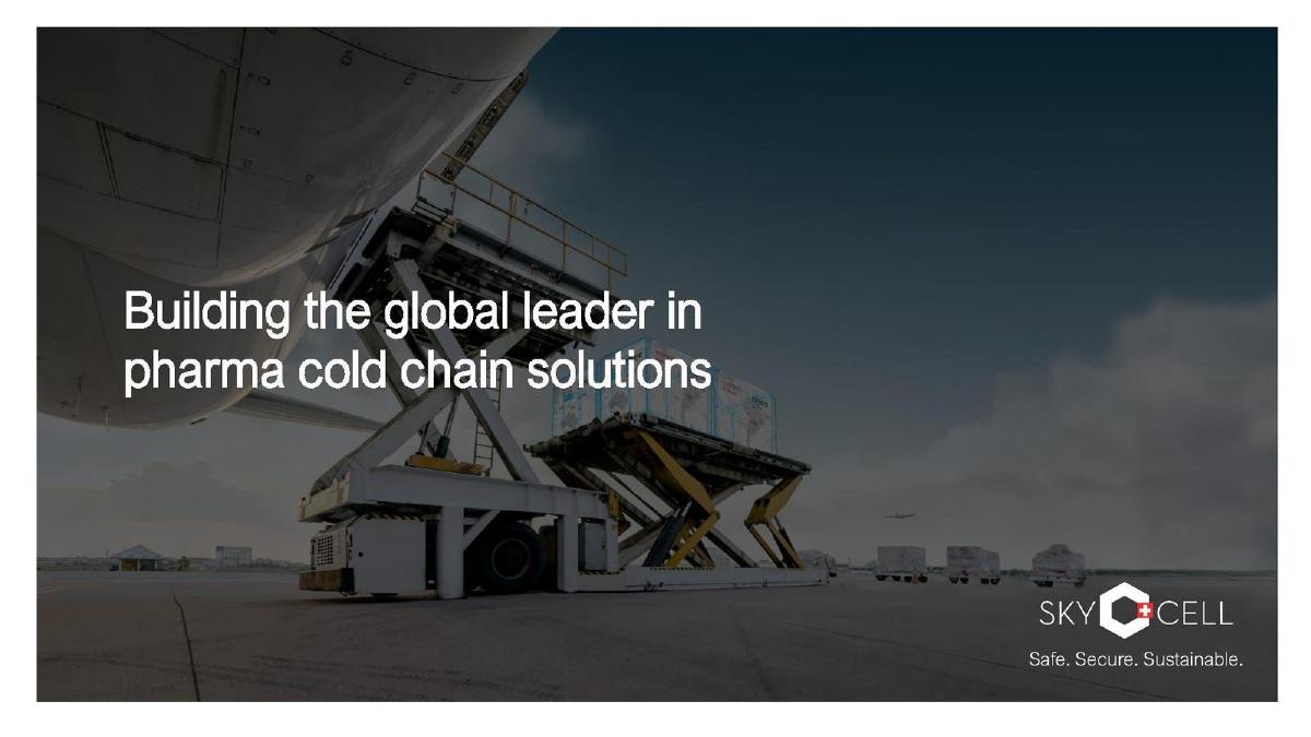 SkyCell pitch deck slide 1 of 11