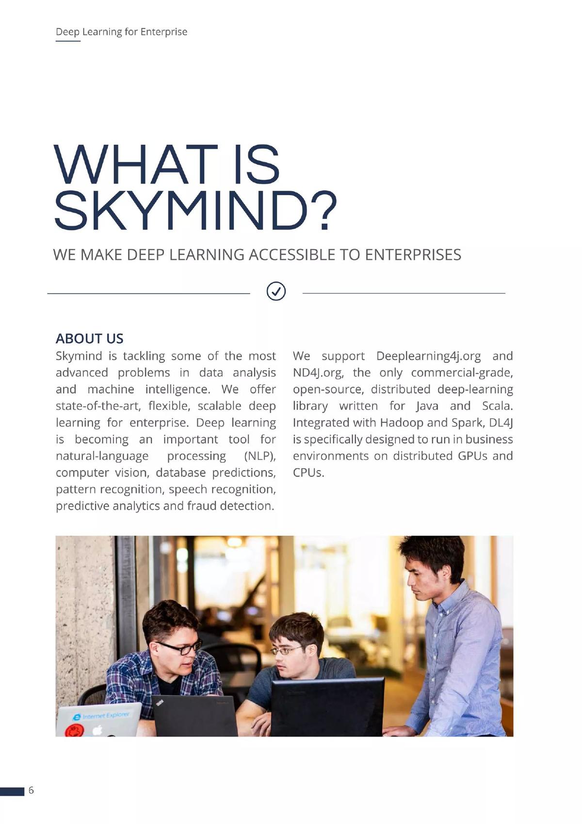 Skymind pitch deck slide 6 of 20