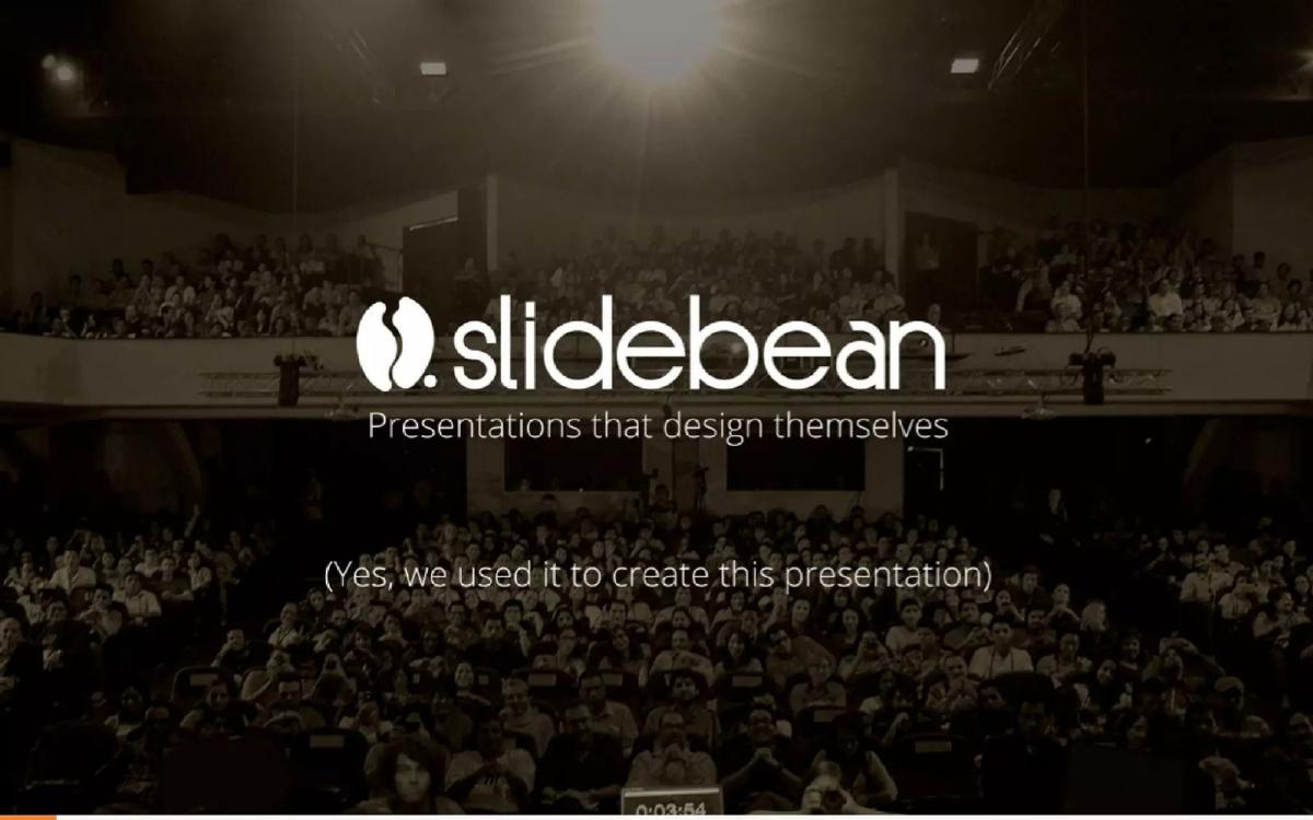 Slidebean pitch deck slide 1 of 28