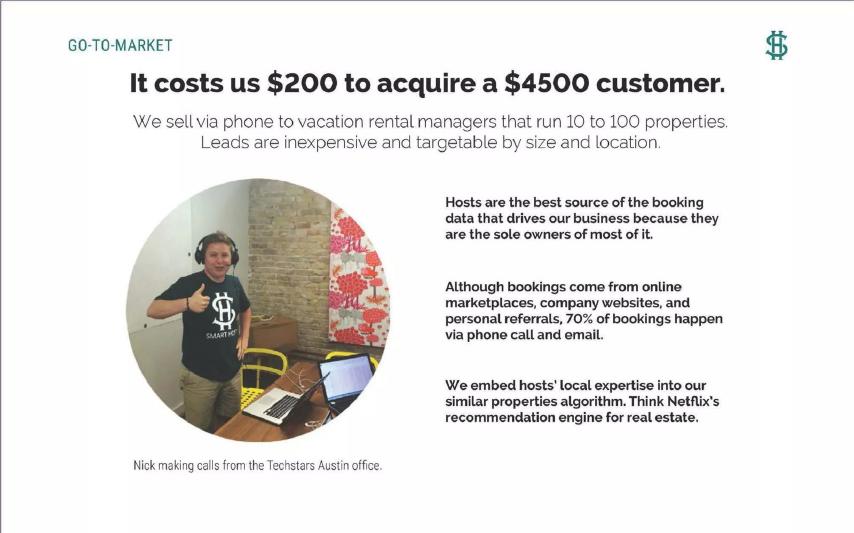 Smart Host pitch deck go-to-market slide 8
