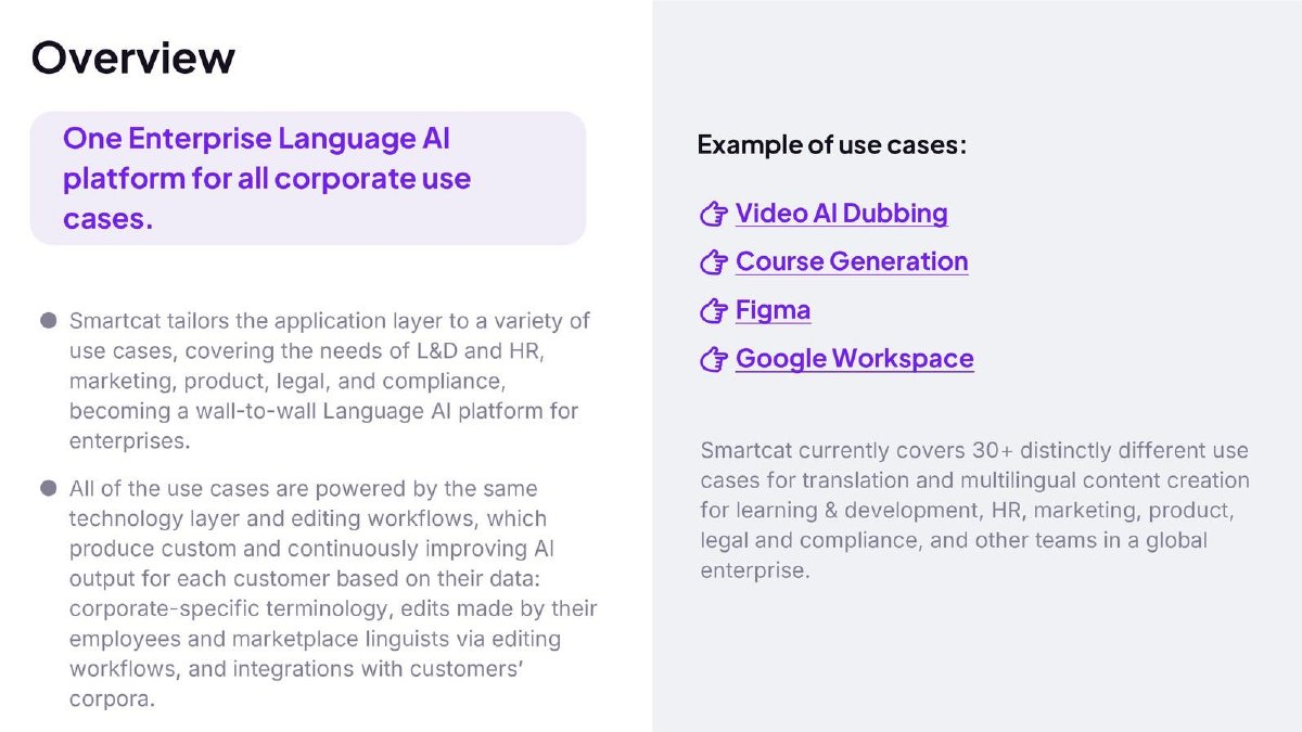 Smartcat pitch deck slide 5 of 6