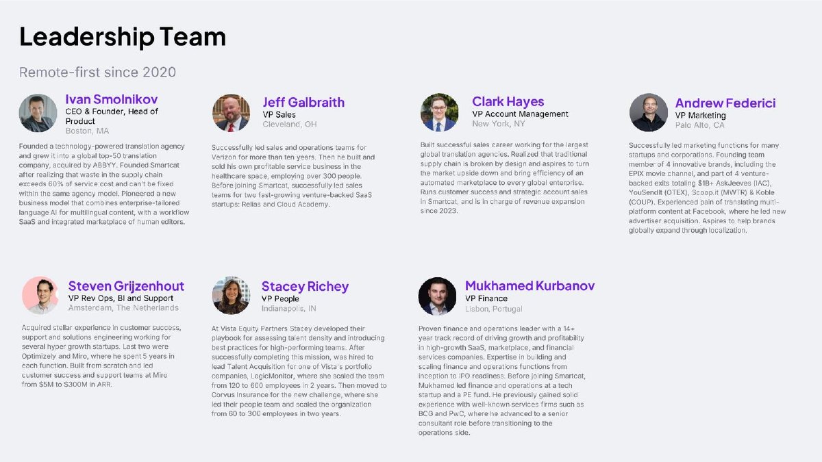 Smartcat pitch deck slide 6 of 6