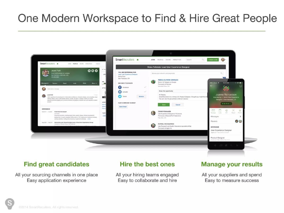SmartRecruiters pitch deck slide 5 of 16