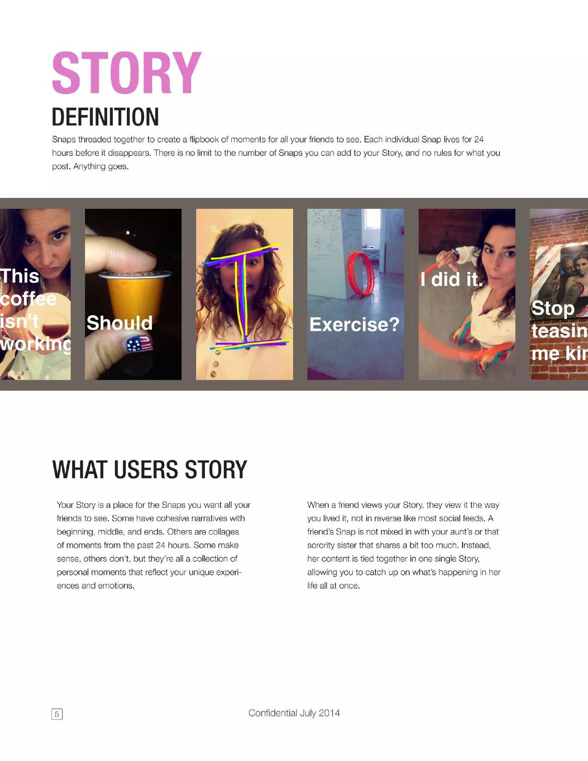 Snapchat pitch deck slide 6 of 14