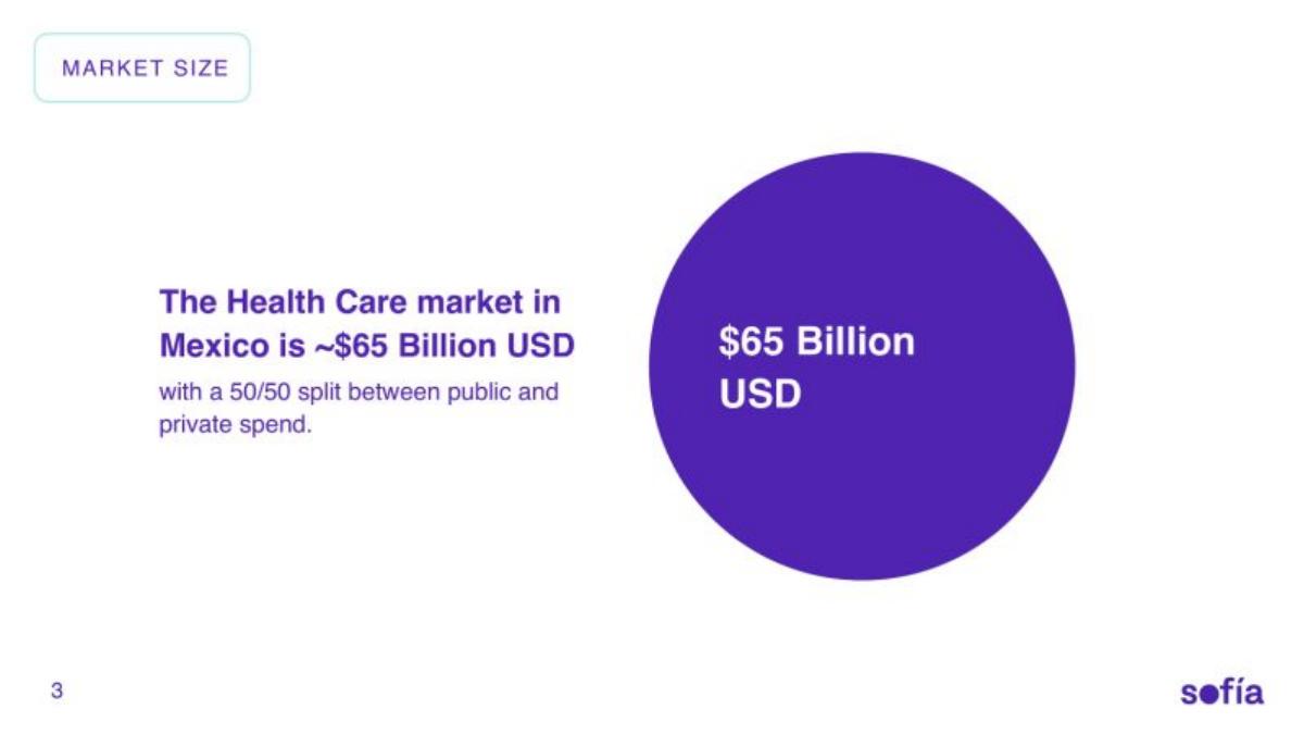 Sofia pitch deck slide 3 of 17