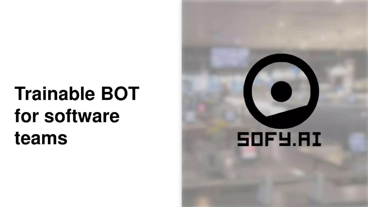 Sofy.ai pitch deck slide 6 of 12