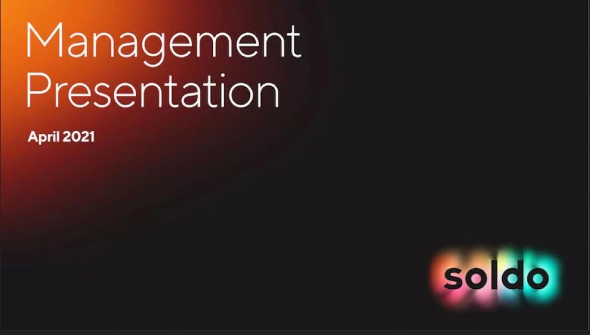 Soldo pitch deck slide 1 of 10