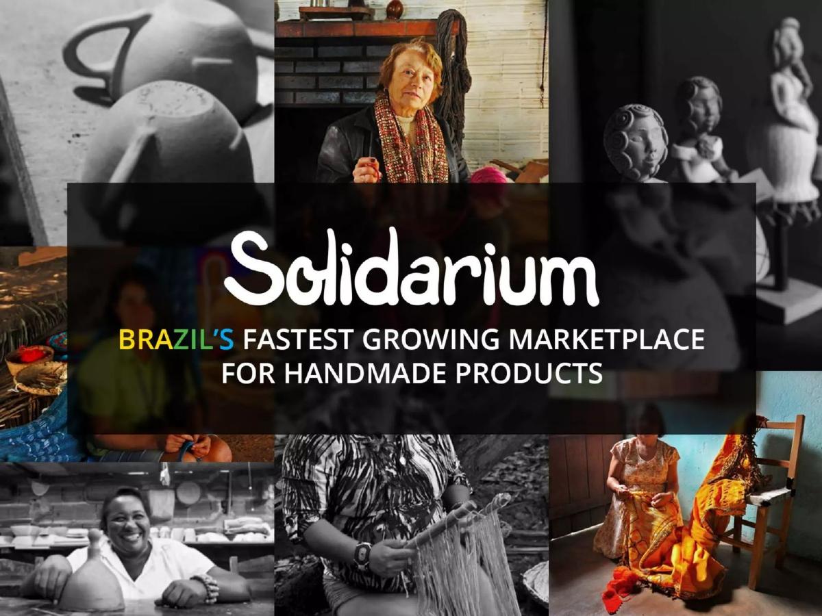 Solidarium pitch deck slide 1 of 9