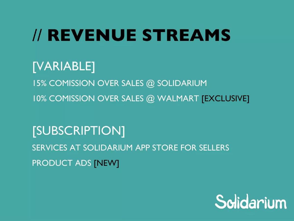 Solidarium pitch deck slide 5 of 9