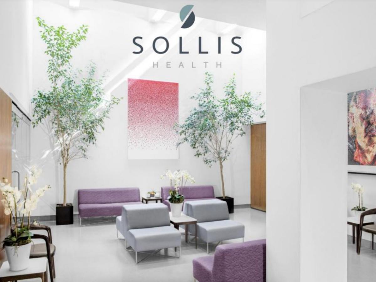 Sollis Health pitch deck slide 1 of 15