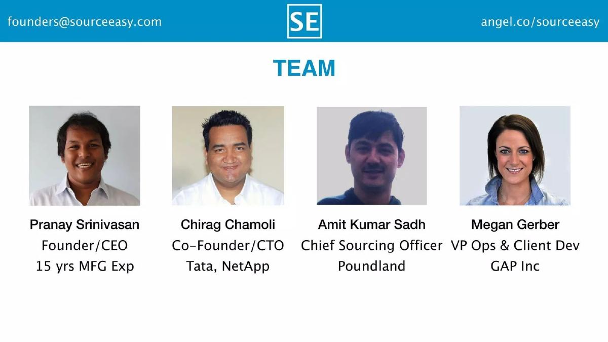 Sourceeasy pitch deck slide 6 of 7