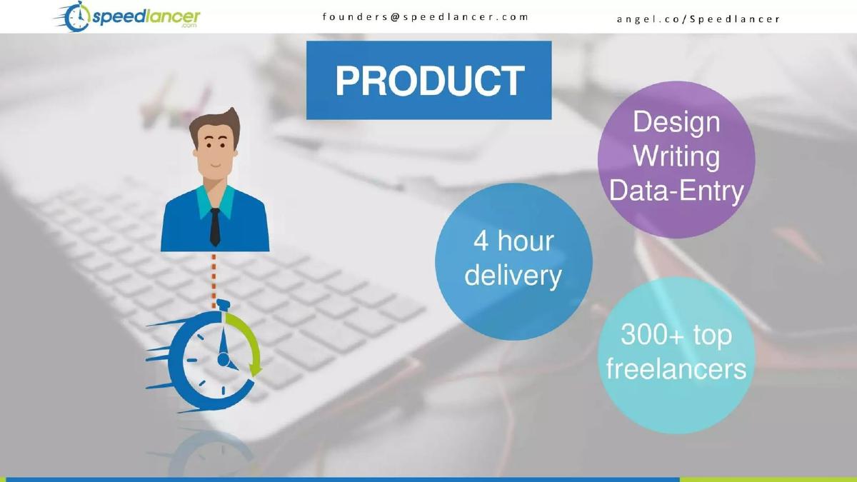 Speedlancer pitch deck slide 4 of 9