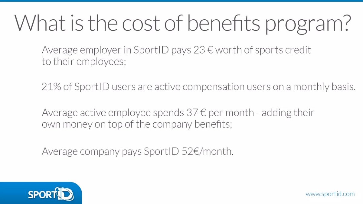 SportID pitch deck Business model slide 14