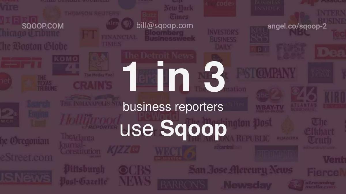 Sqoop pitch deck slide 4 of 9