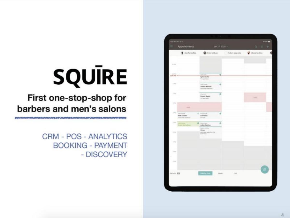 Squire pitch deck slide 3 of 12