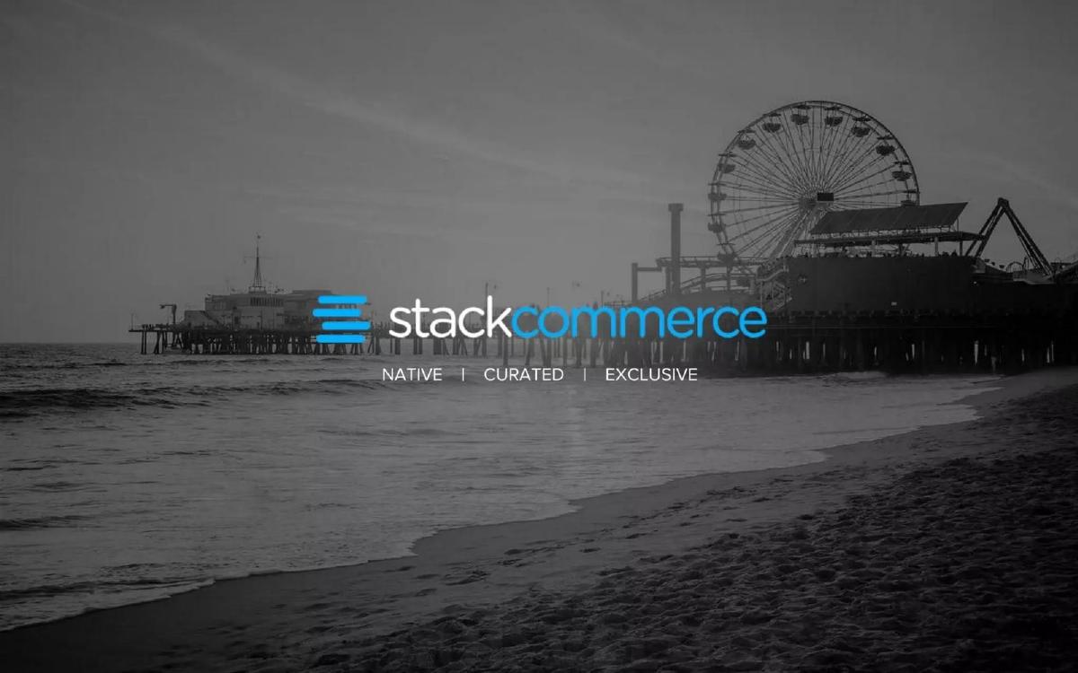 StackCommerce pitch deck slide 1 of 10