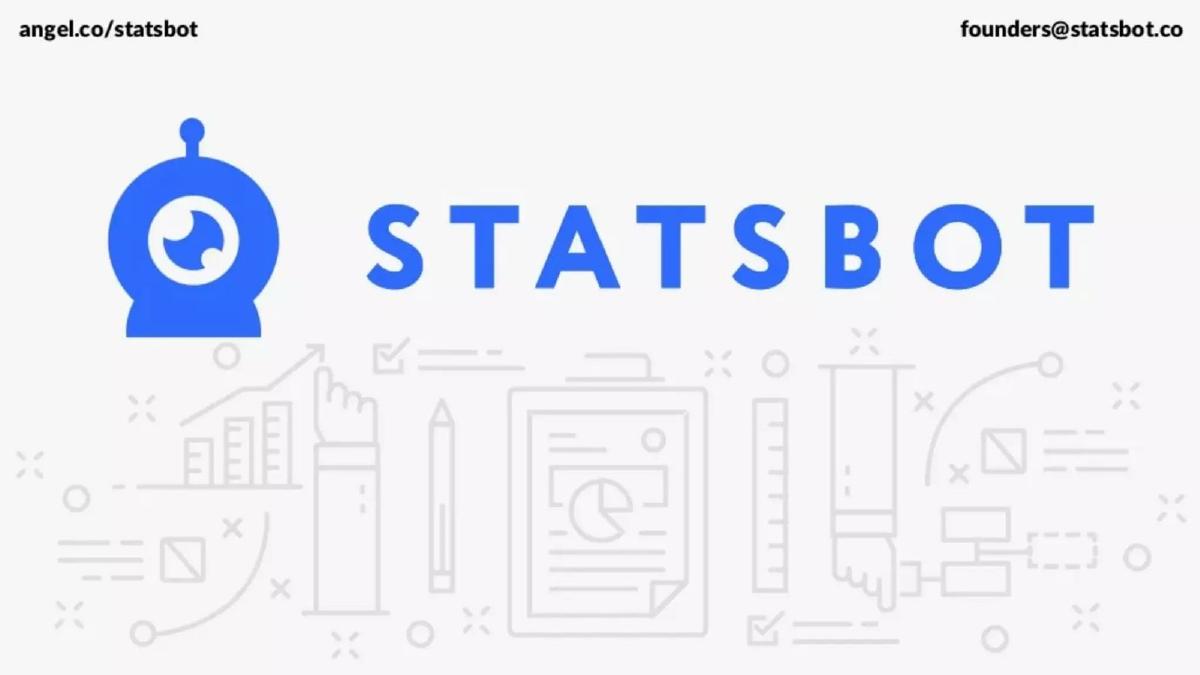 Statsbot pitch deck slide 1 of 12