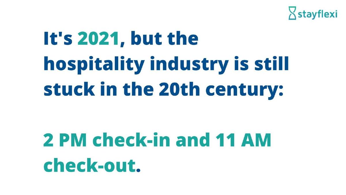 Stayflexi pitch deck slide 3 of 16