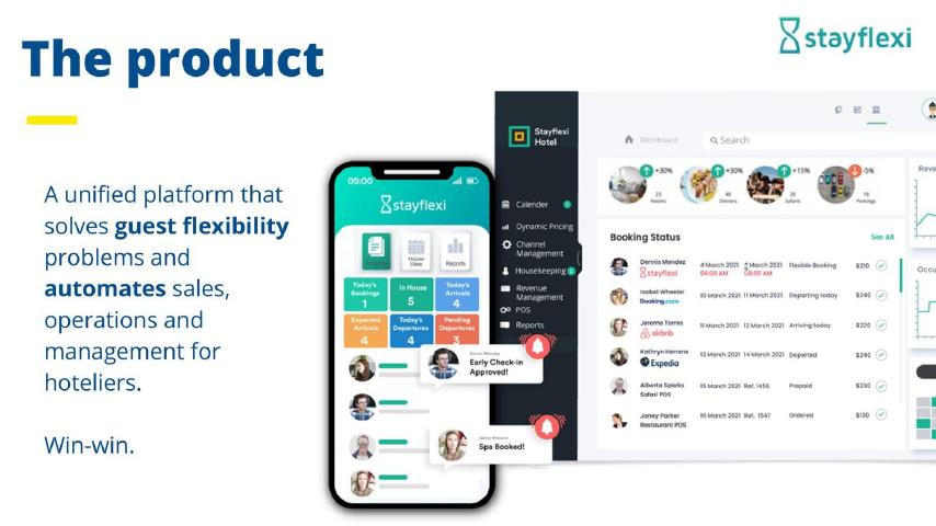 Stayflexi pitch deck product slide 8