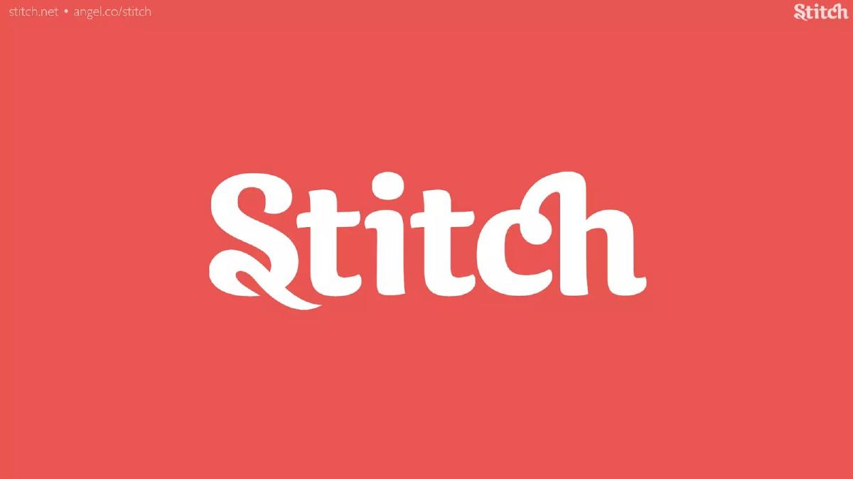 Stitch pitch deck slide 1 of 12