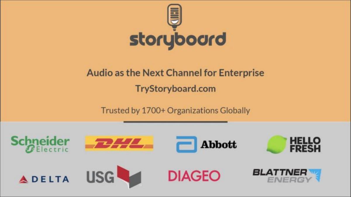Storyboard pitch deck slide 1 of 8