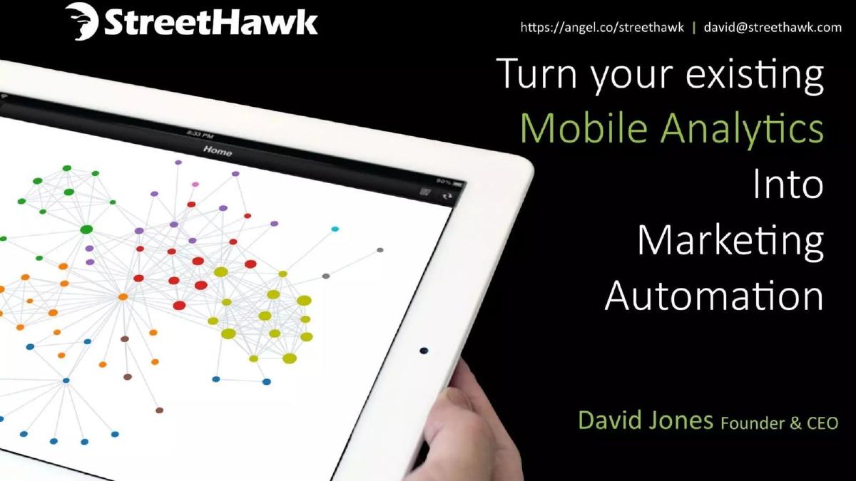 StreetHawk pitch deck slide 1 of 10