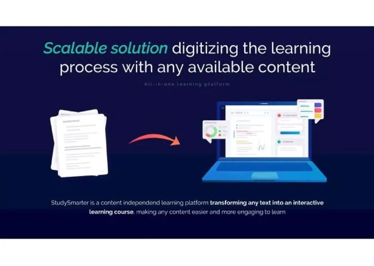 StudySmarter pitch deck slide 4 of 14