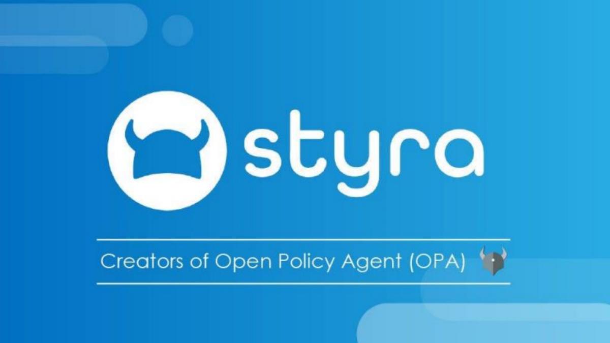 Styra pitch deck slide 1 of 13