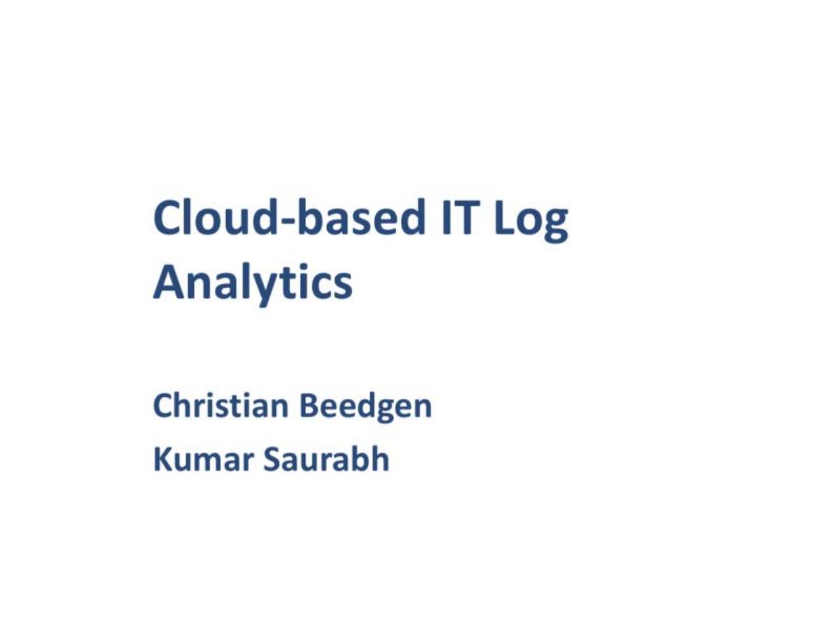 Sumo Logic pitch deck slide 1 of 25