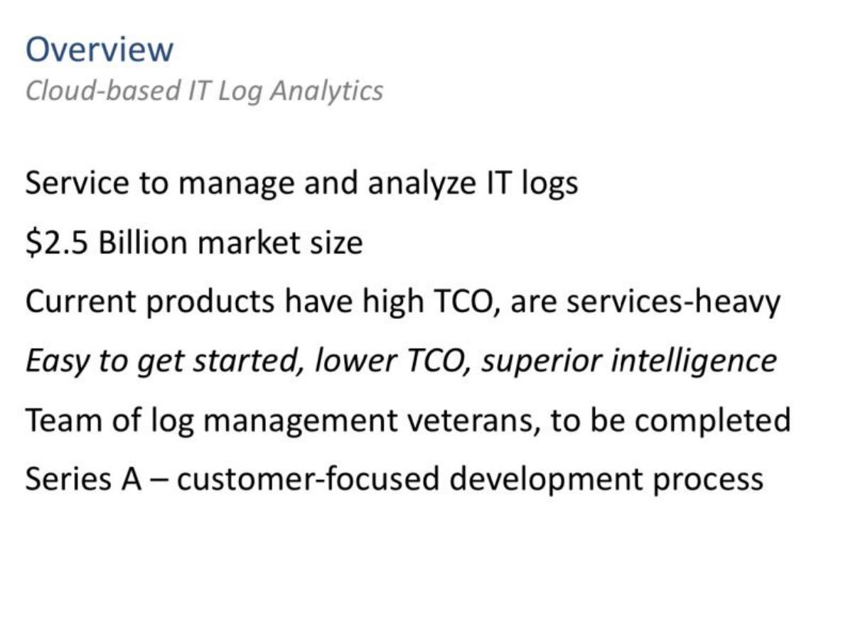 Sumo Logic pitch deck slide 3 of 25
