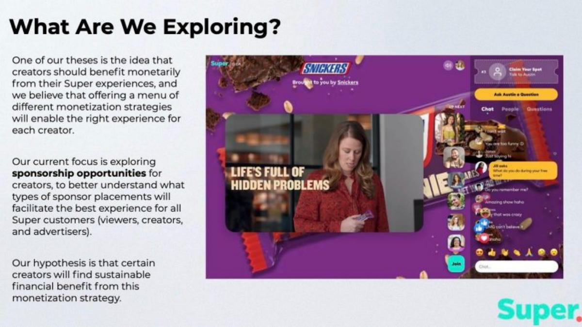 Super by Meta pitch deck slide 4 of 17