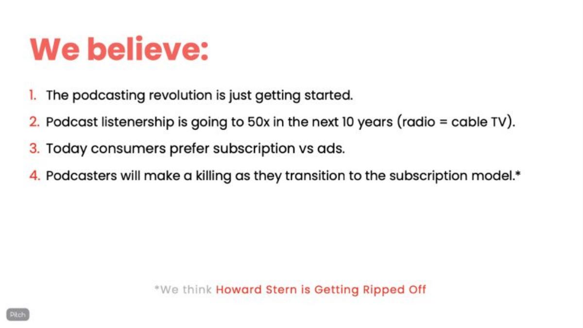 Supercast pitch deck slide 3 of 21