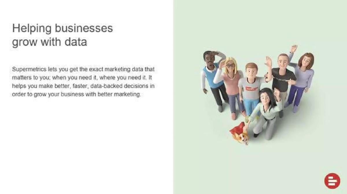 Supermetrics pitch deck slide 2 of 14