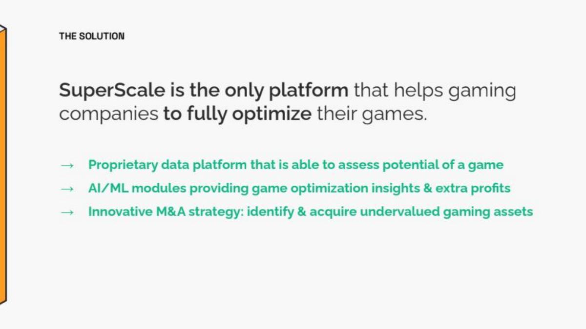 SuperScale pitch deck slide 3 of 23