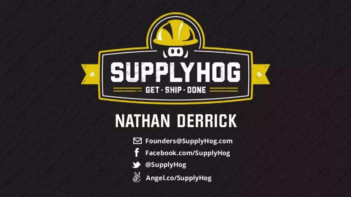 SupplyHog pitch deck slide 1 of 27