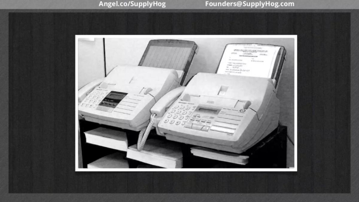 SupplyHog pitch deck slide 2 of 27