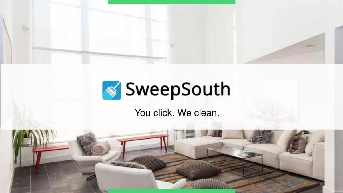 SweepSouth pitch deck slide 1 of 8