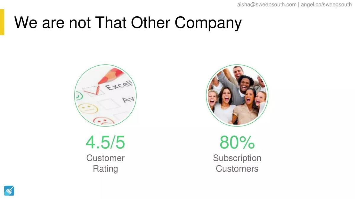 SweepSouth pitch deck slide 6 of 8