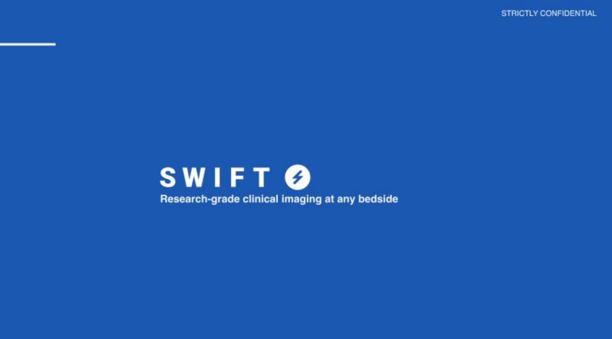 Swift Medical pitch deck slide 1 of 15