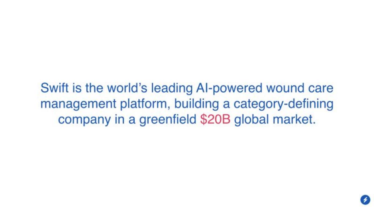 Swift Medical pitch deck slide 3 of 15