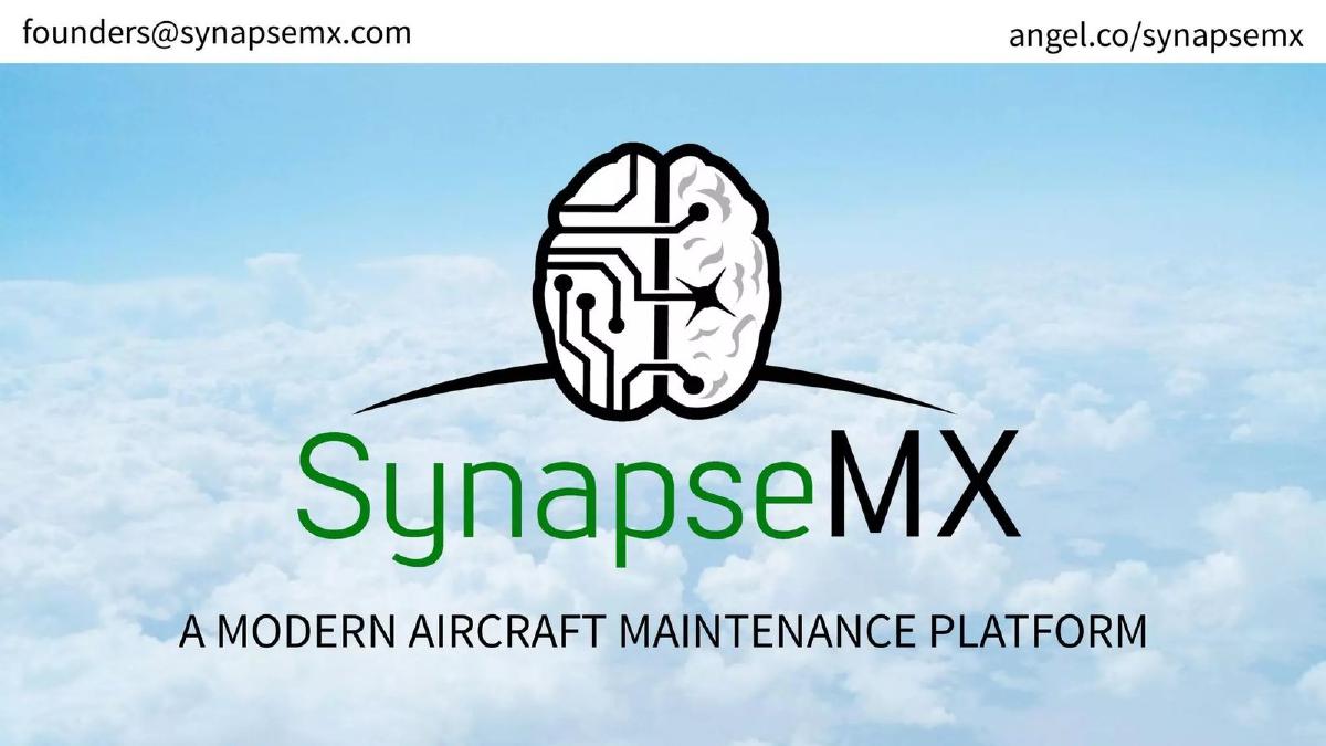 SynapseMX pitch deck slide 1 of 10
