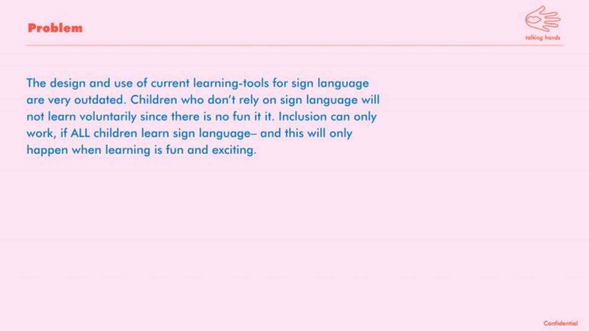 Talking Hands pitch deck slide 6 of 16