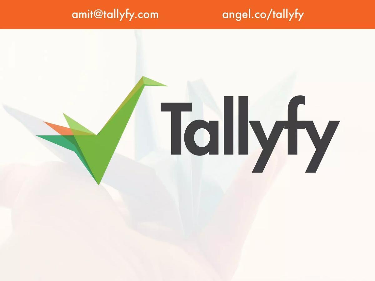 Tallyfy pitch deck slide 1 of 10