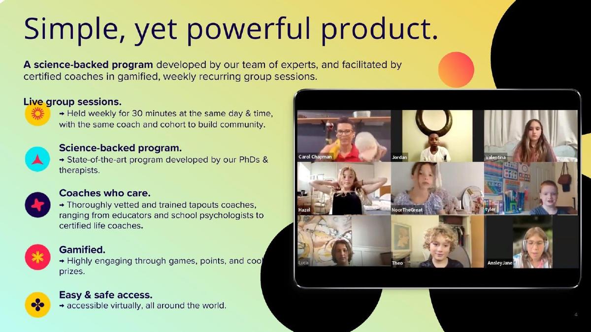 Tapouts pitch deck slide 4 of 10