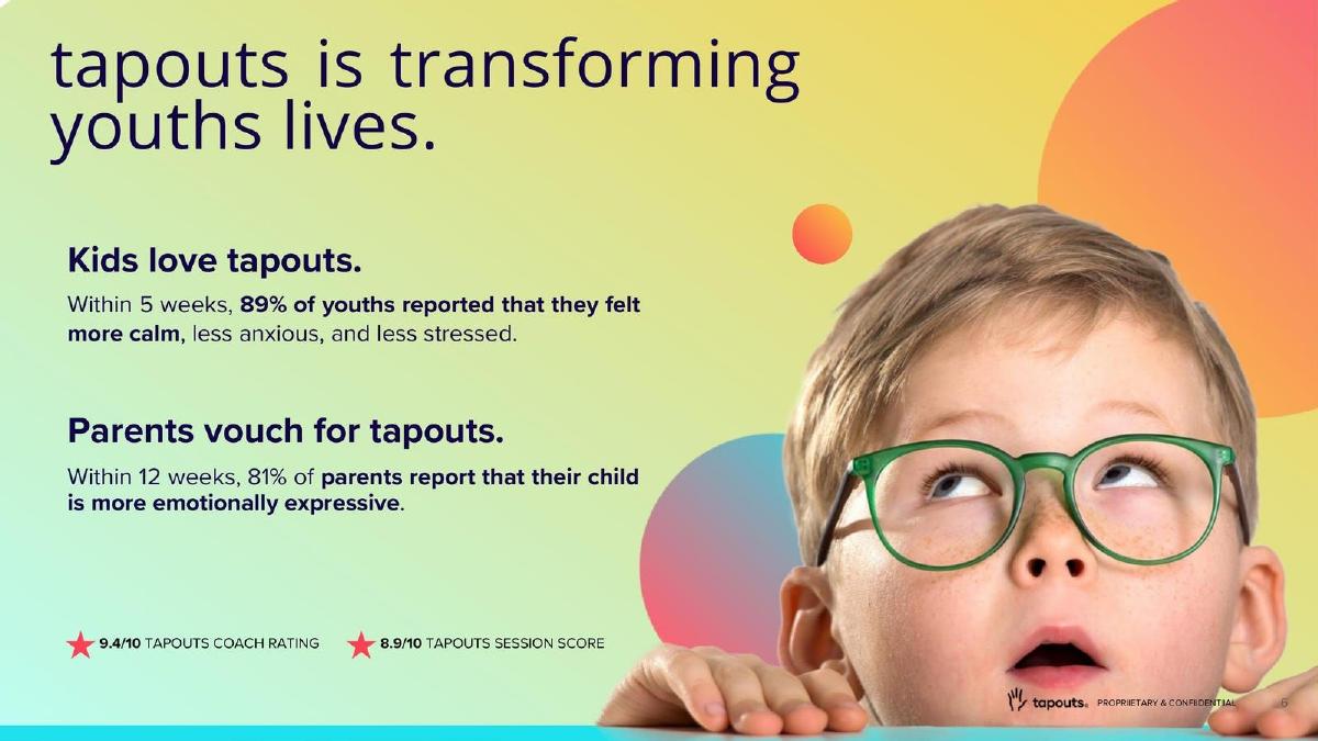 Tapouts pitch deck slide 5 of 10