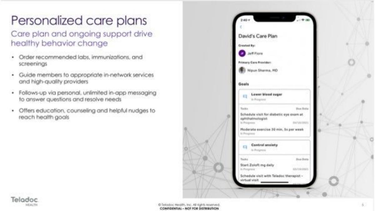 Teladoc pitch deck slide 5 of 10
