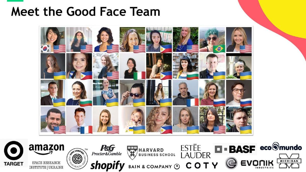 The Good Face Project pitch deck slide 2 of 11