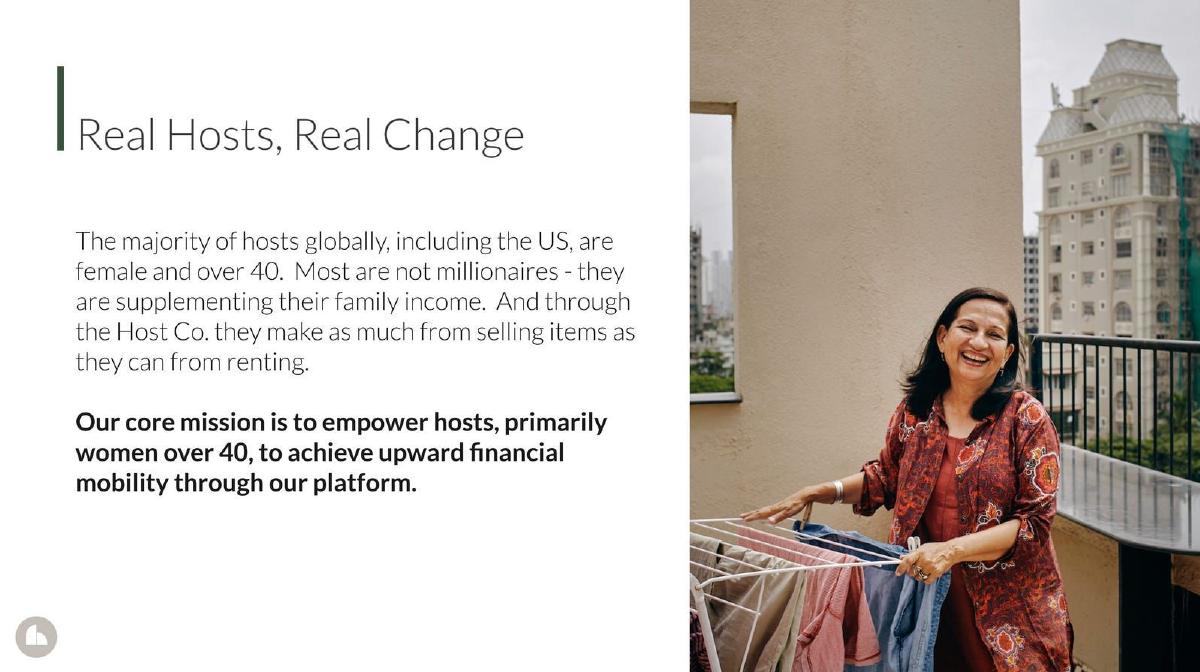 The Host Co. pitch deck slide 7 of 9