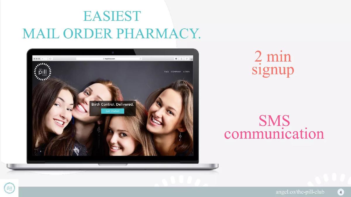 The Pill Club pitch deck slide 4 of 10