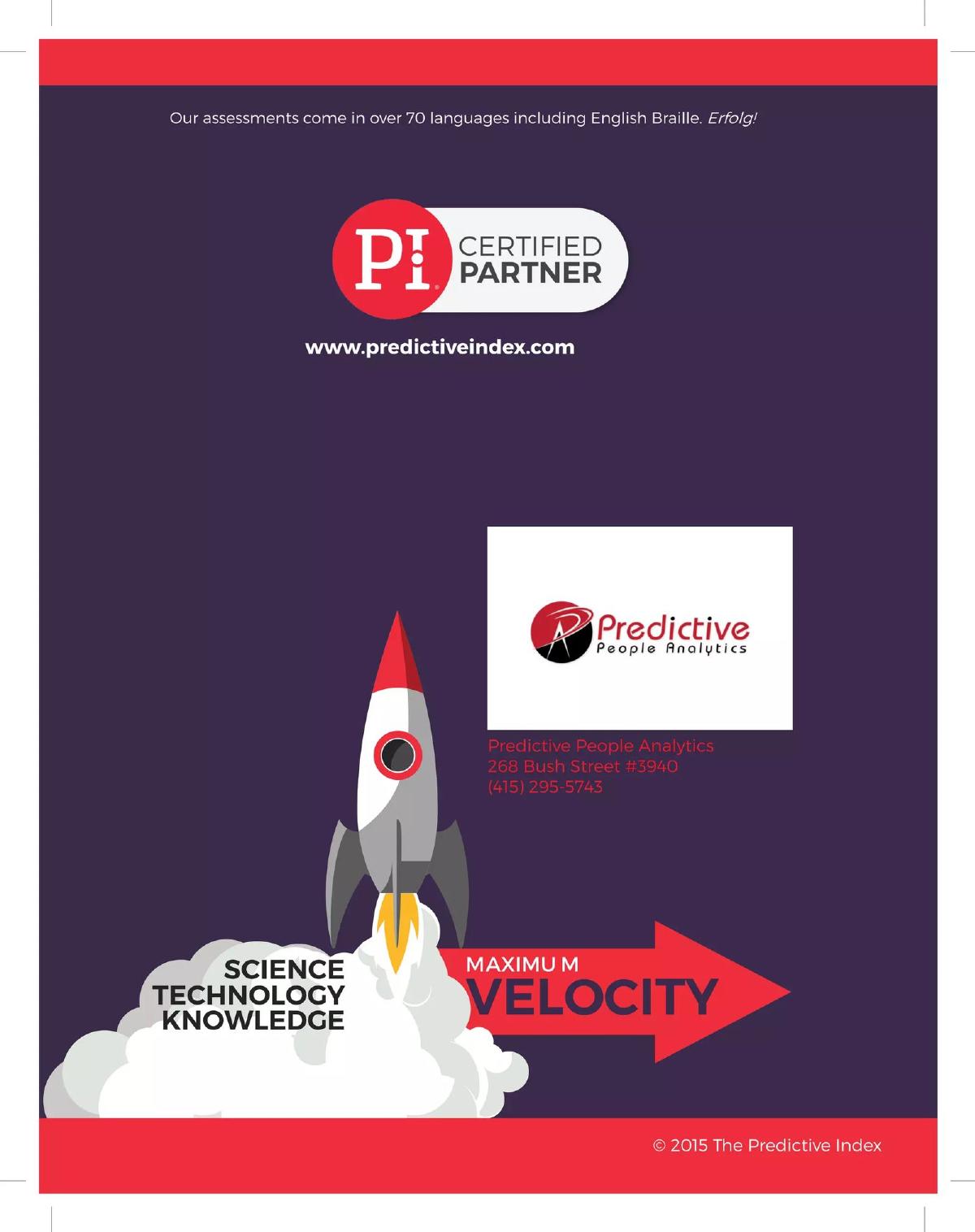 The Predictive Index pitch deck slide 4 of 4